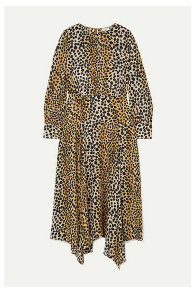 RIXO - Elsa Leopard-print Crepe De Chine Midi Dress - Leopard print