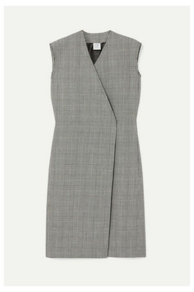 Vetements - Frayed Prince Of Wales Checked Wool Vest - Gray