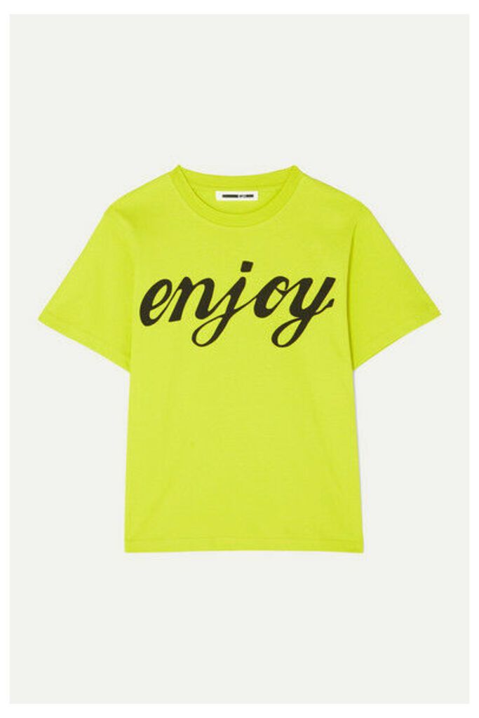 McQ Alexander McQueen - Printed Cotton-jersey T-shirt - Bright yellow