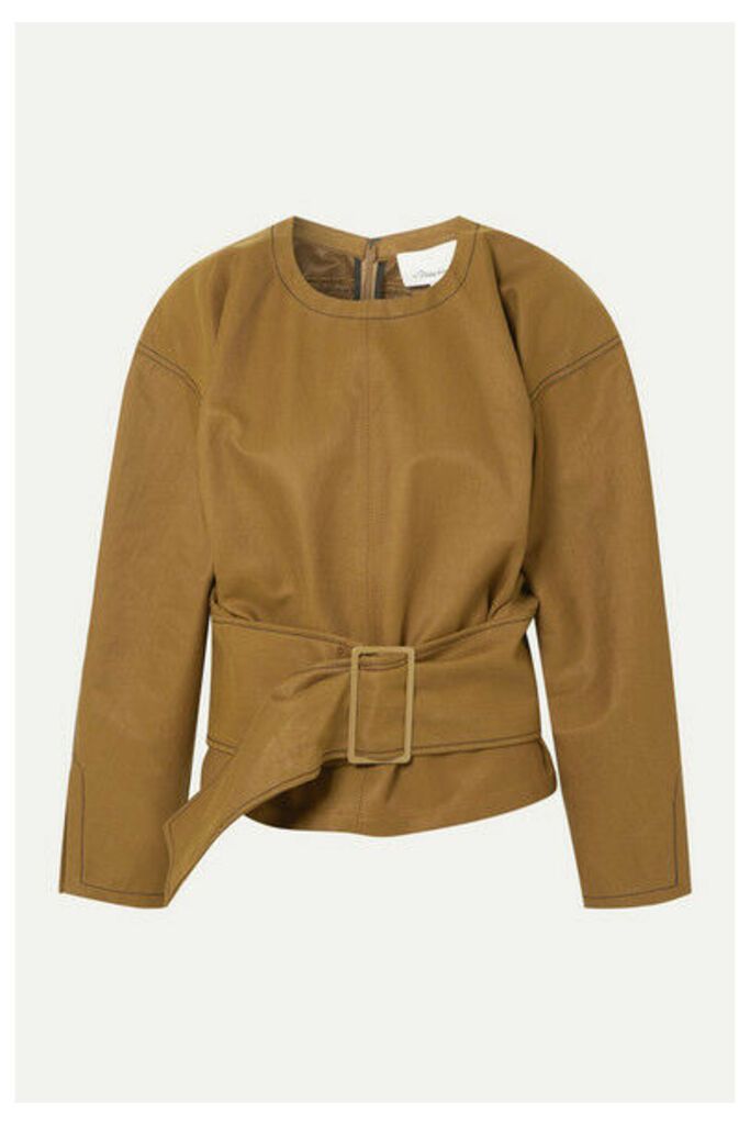 3.1 Phillip Lim - Belted Twill Blouse - Brown