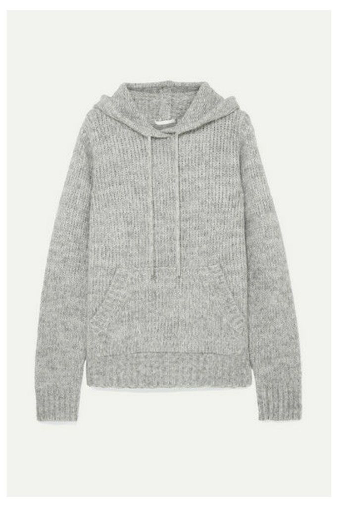 Helmut Lang - Ghost Mélange Knitted Hoodie - Gray
