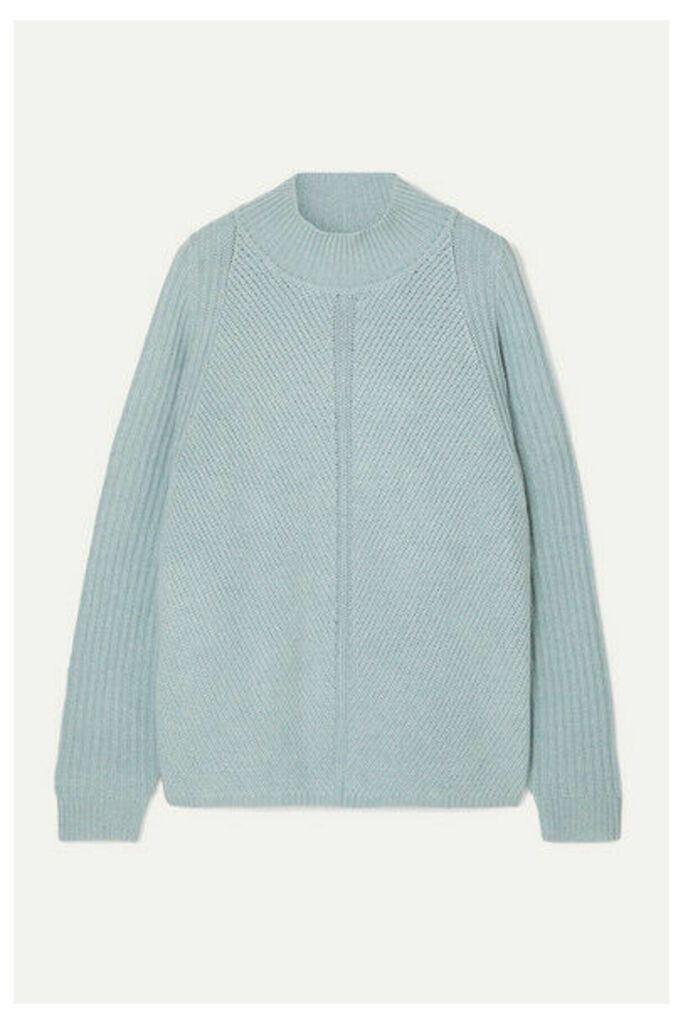 Le Kasha - Oversized Cashmere Turtleneck Sweater - Light blue