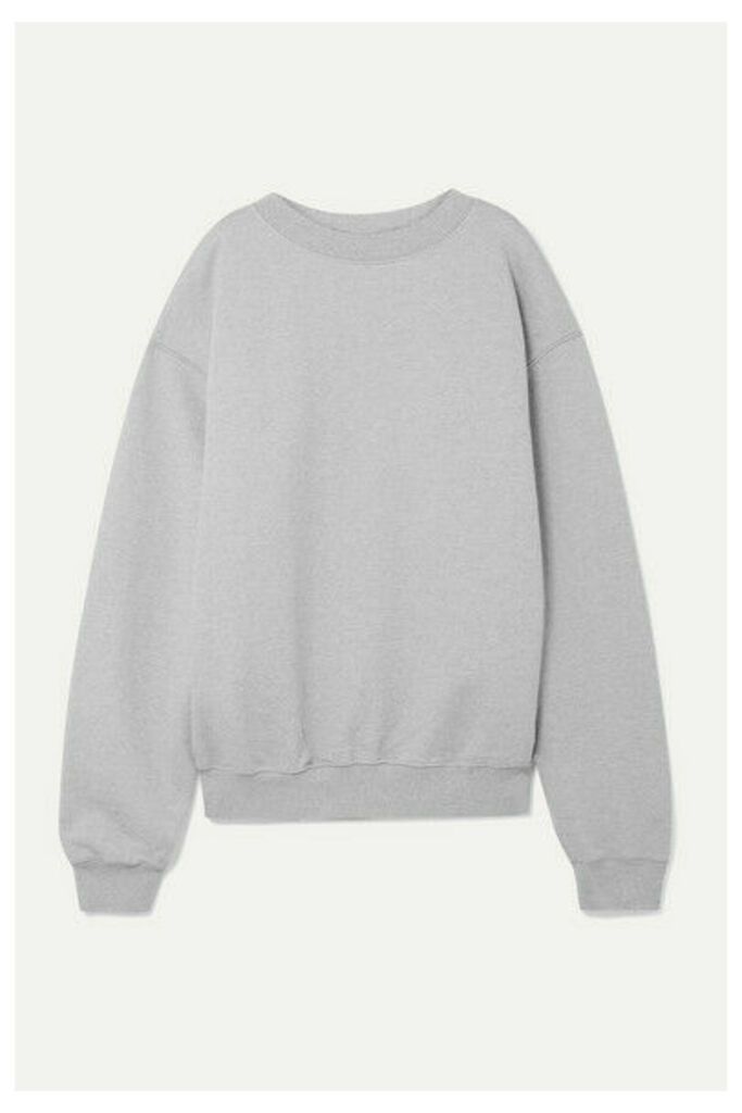 we11done - Harry Oversized Cotton-blend Terry Sweatshirt - Light gray