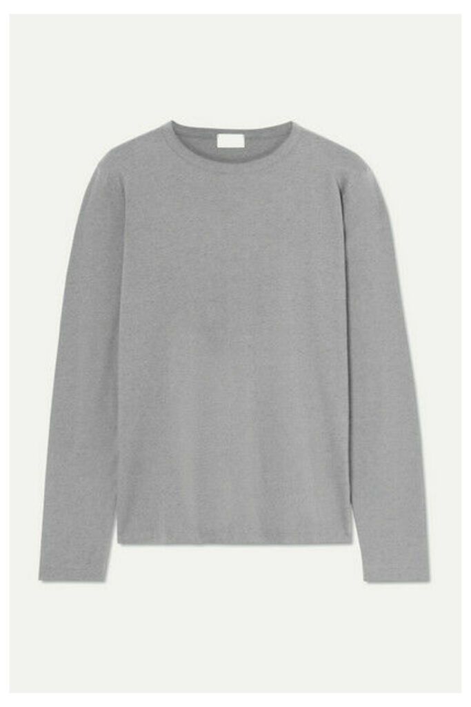 Handvaerk - Pima Cotton And Alpaca-blend Jersey Top - Gray