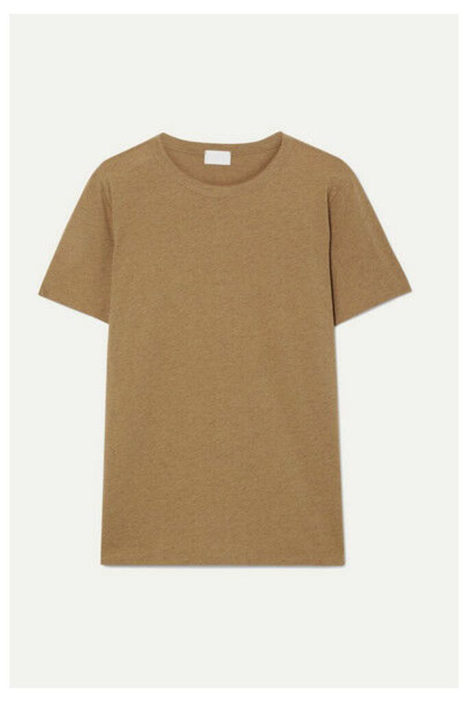 Handvaerk - Pima Cotton And Alpaca-blend T-shirt - Tan