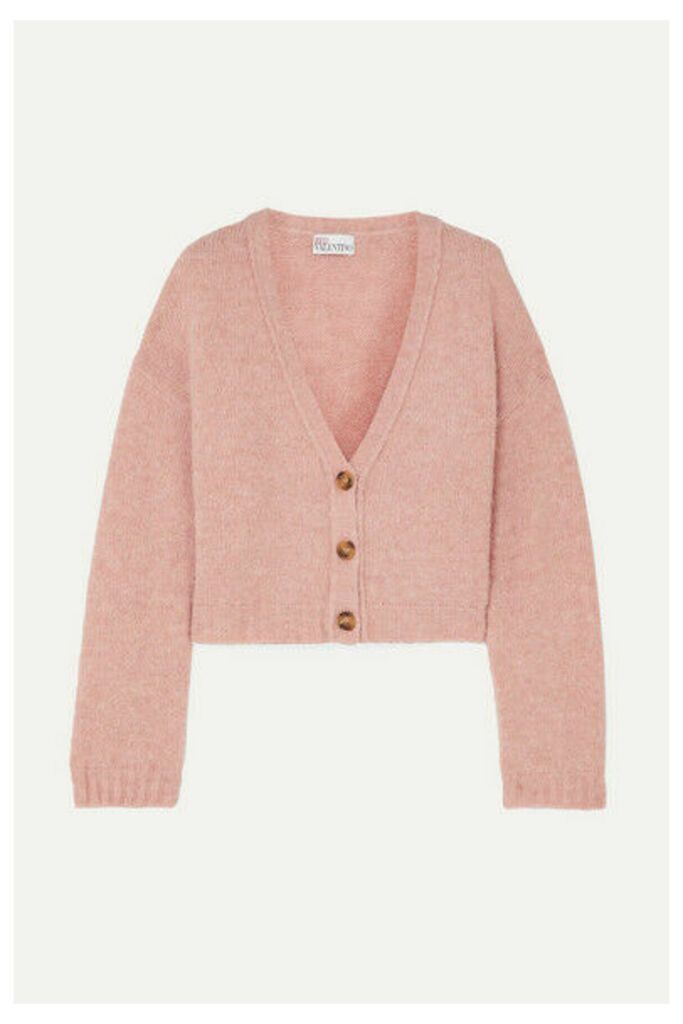 REDValentino - Cropped Knitted Cardigan - Pink