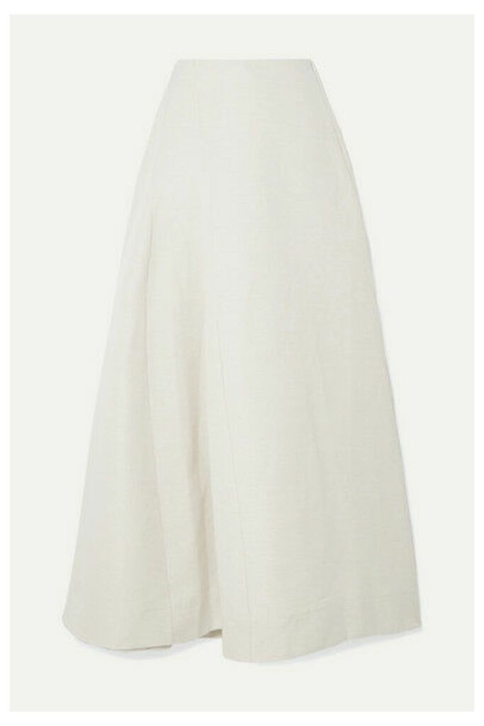 BITE Studios - Organic Linen And Cotton-blend Midi Skirt - Beige