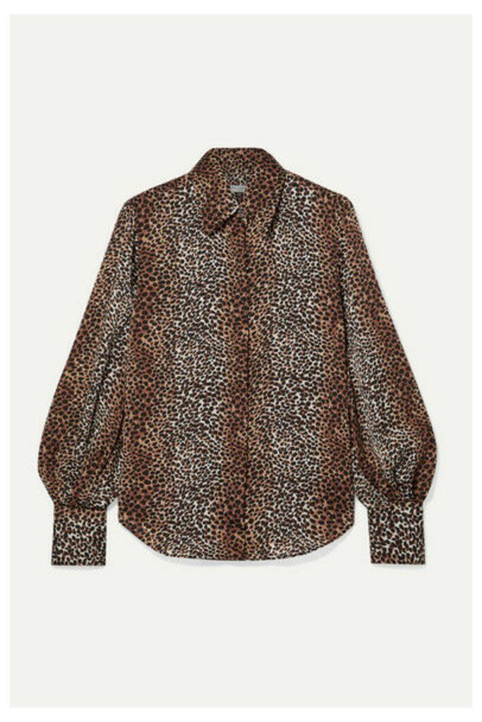 EQUIPMENT - Didina Leopard-print Georgette Shirt - Brown