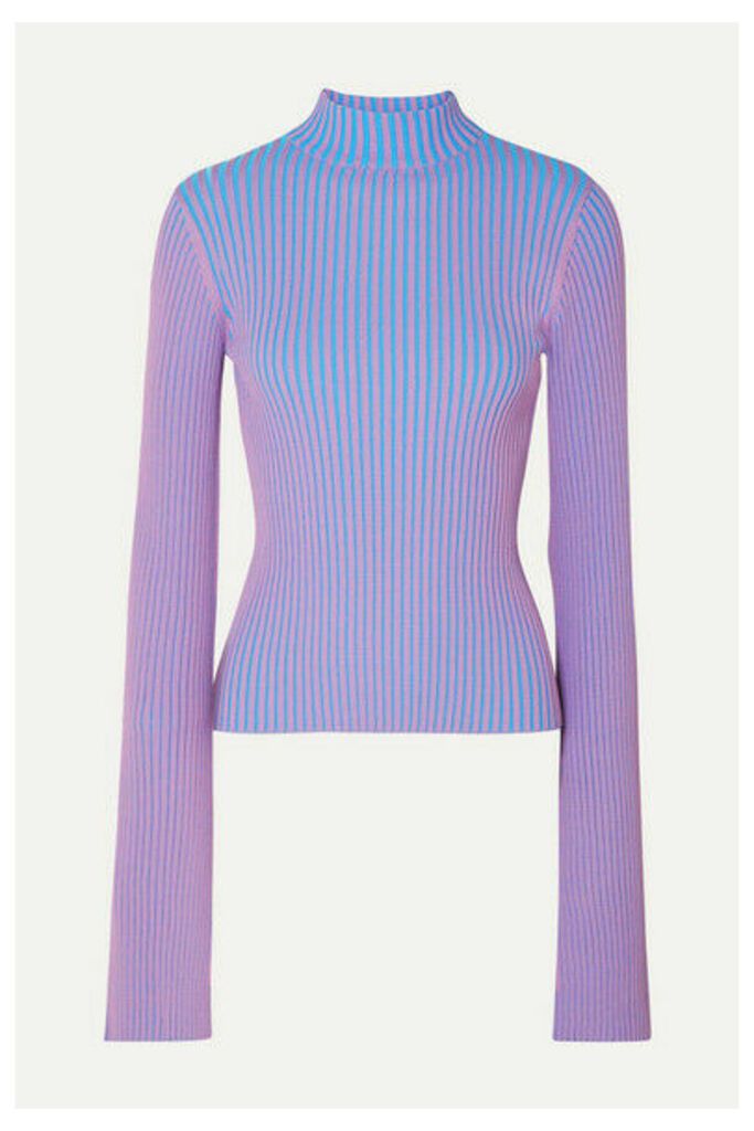 Solace London - Dania Ribbed-knit Sweater - Purple