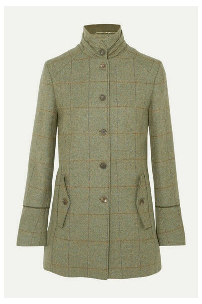 James Purdey & Sons - Piped Checked Wool-tweed Coat - Green
