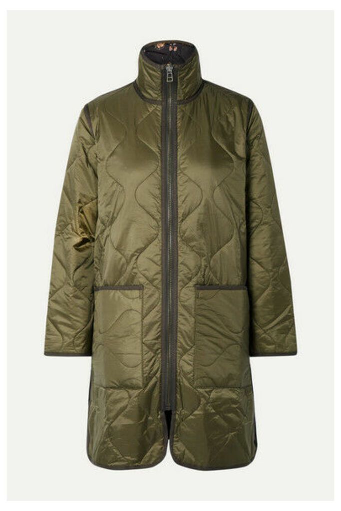 Madewell - Reversible Quilted Ripstop And Shell Jacket - Army green