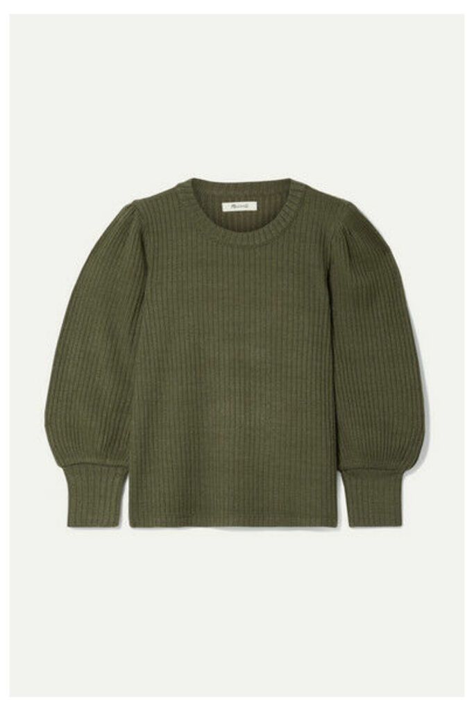Madewell - Lemon Ribbed-knit Sweater - Army green