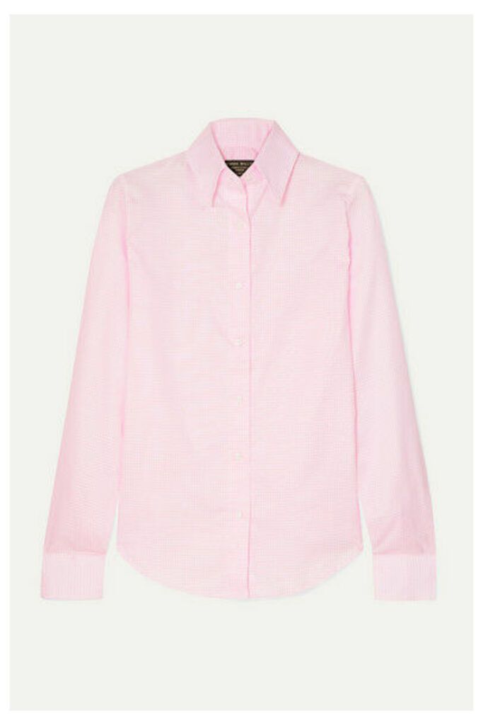 Emma Willis - Gingham Cotton Oxford Shirt - Pink