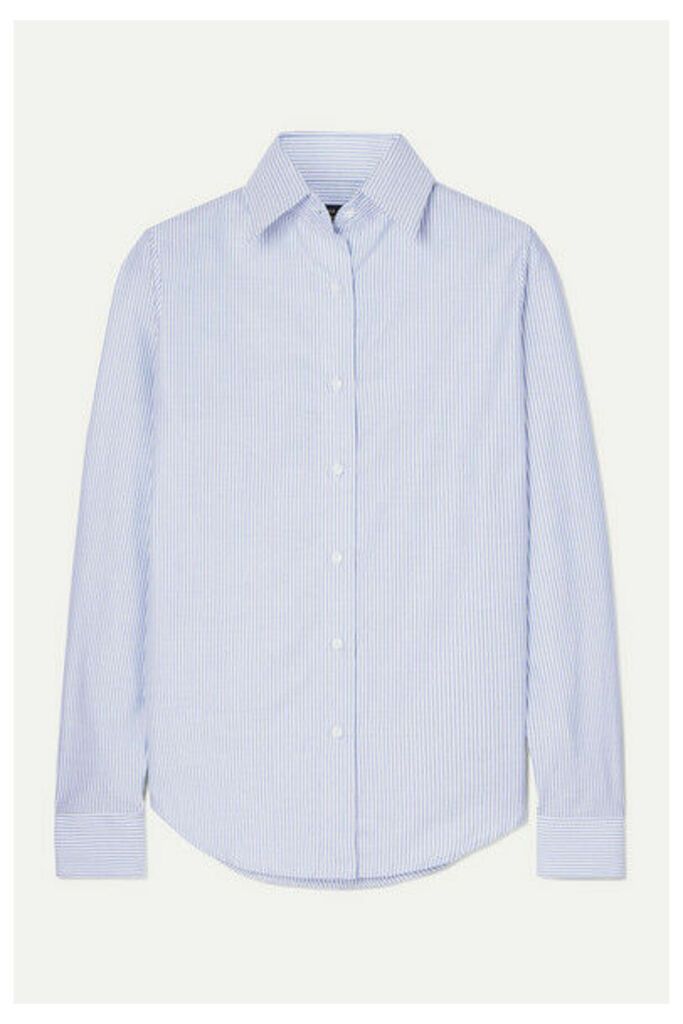 Emma Willis - Striped Cotton Oxford Shirt - Navy