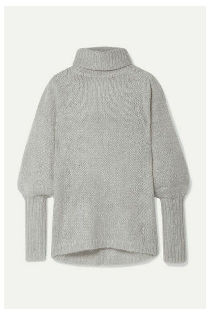 APIECE APART - Valencia Open-knit Turtleneck Sweater - Gray