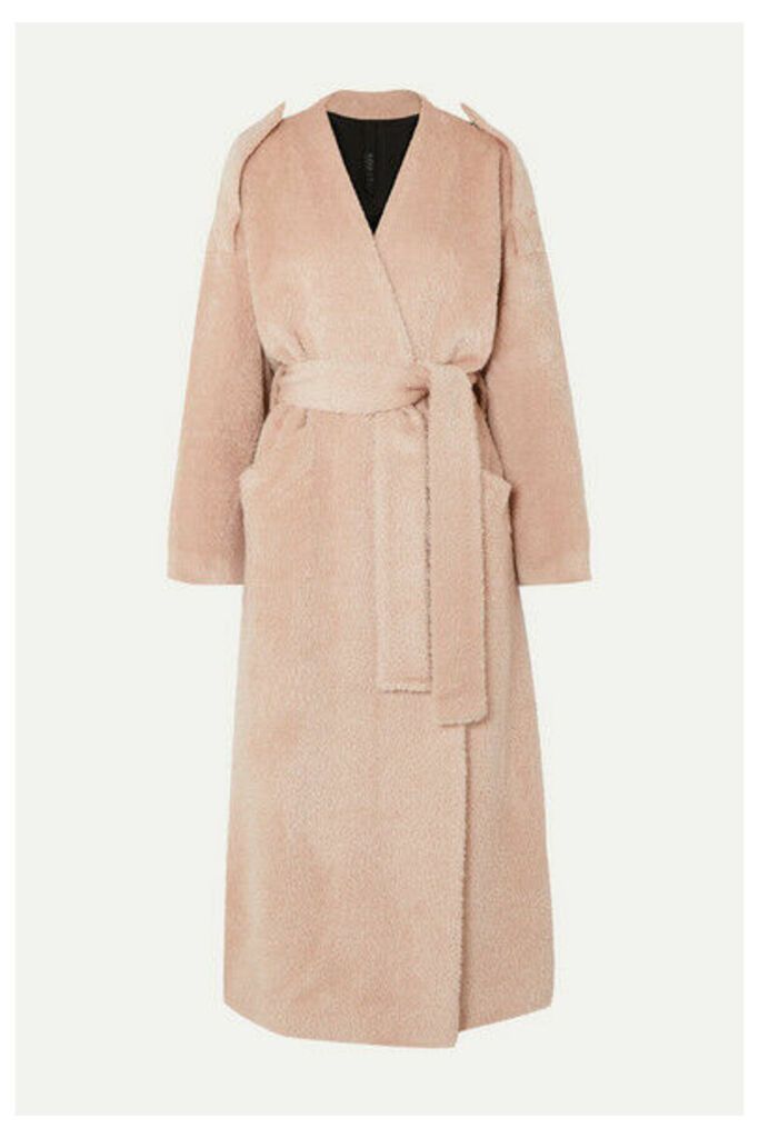 Petar Petrov - Moscow Belted Alpaca And Wool-blend Coat - Pink