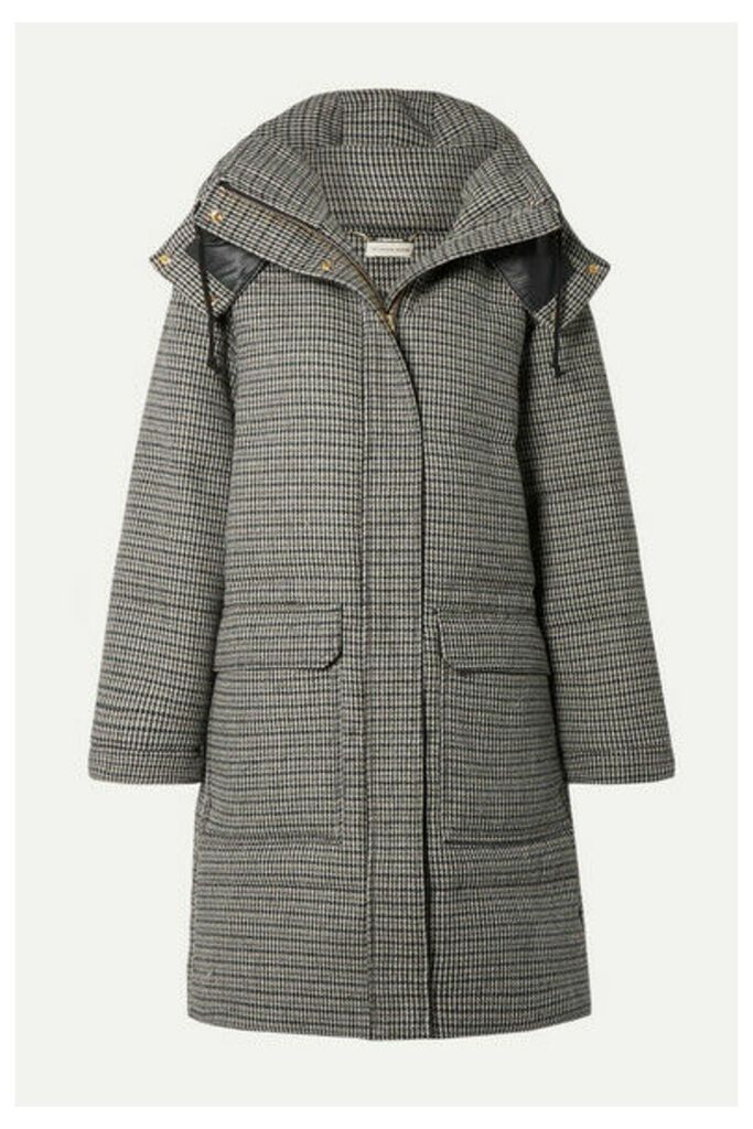 By Malene Birger - Ebba Quilted Houndstooth Woven Down Coat - Gray
