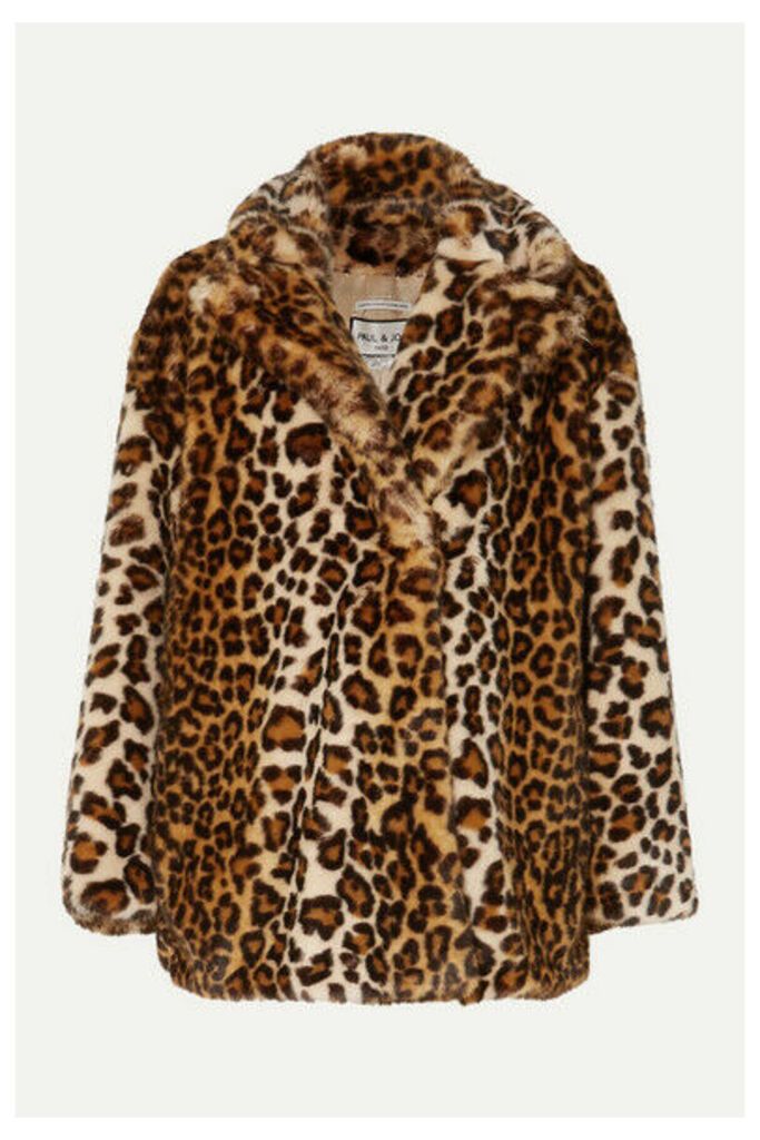 Paul & Joe - Caban Leopard-print Faux Fur Coat - Leopard print