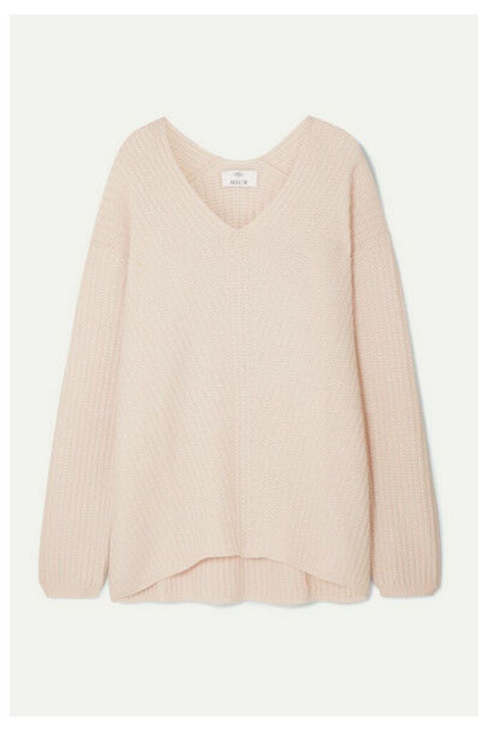 Allude - Ribbed Cashmere Sweater - Pastel pink