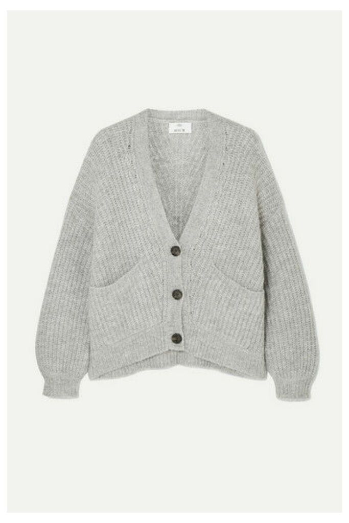 Allude - Ribbed-knit Cardigan - Gray
