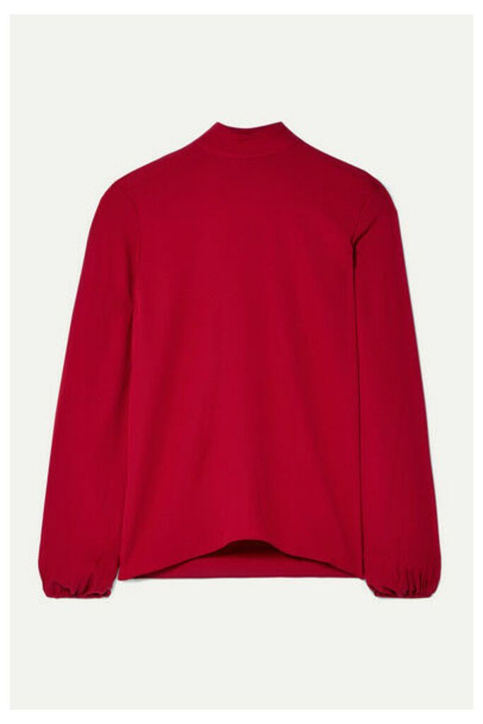 Theory - Silk-crepe Top - Claret