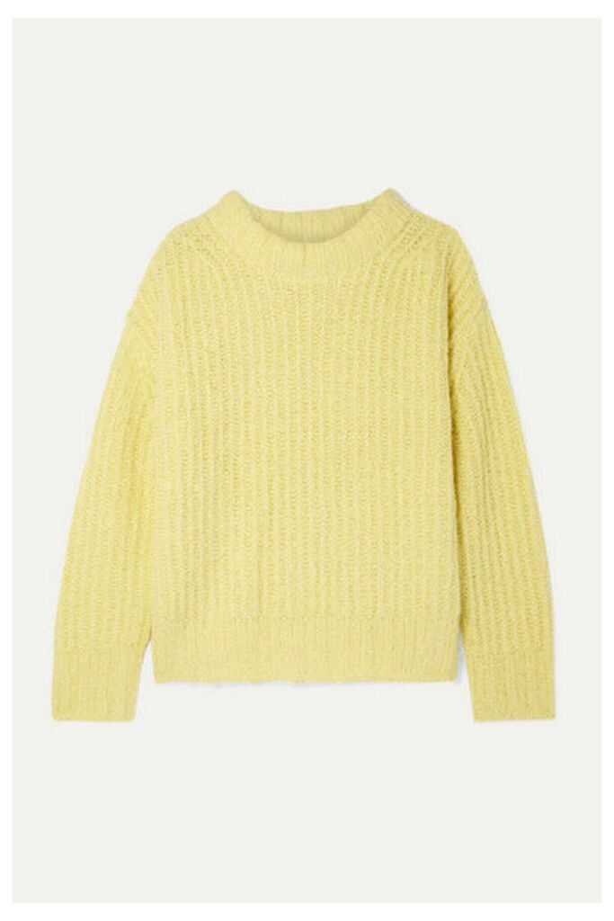 SEA - Nora Oversized Ribbed-knit Sweater - Bright yellow
