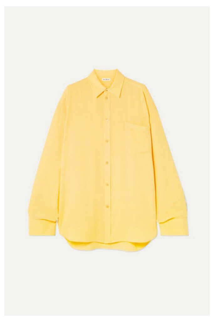 Balenciaga - Silk-crepe Shirt - Yellow