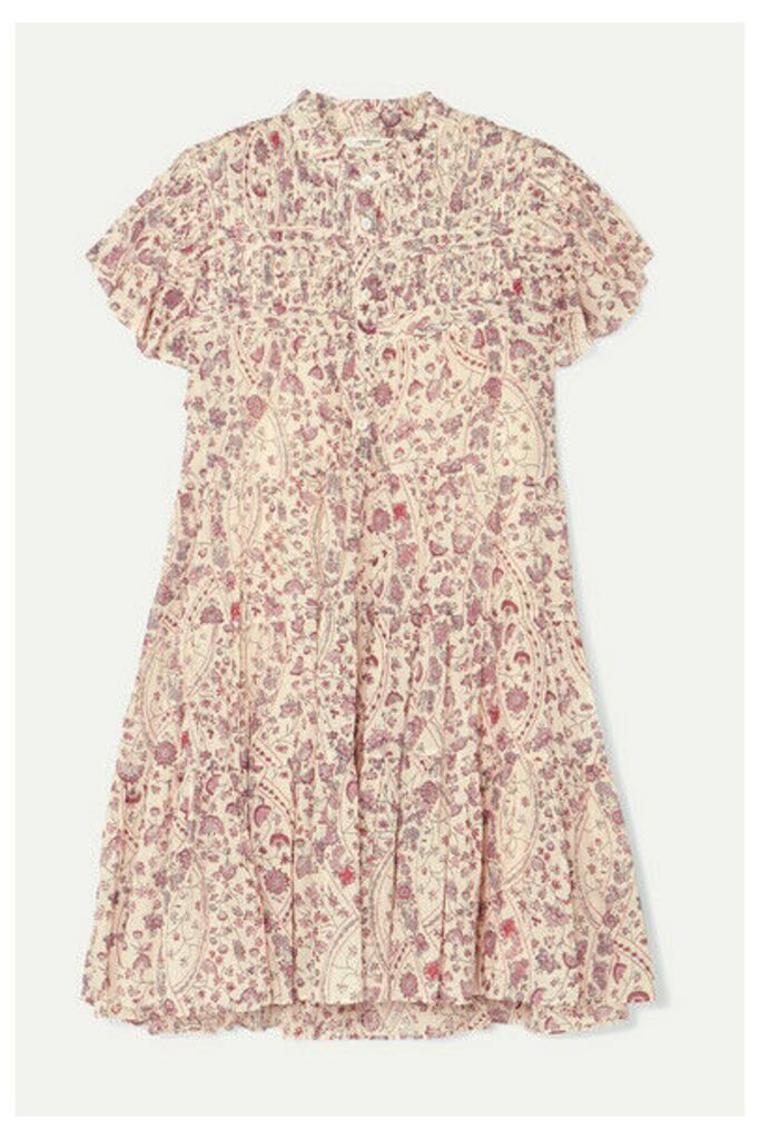 Isabel Marant Étoile - Lanikaye Floral-print Cotton-voile Mini Dress - Ecru