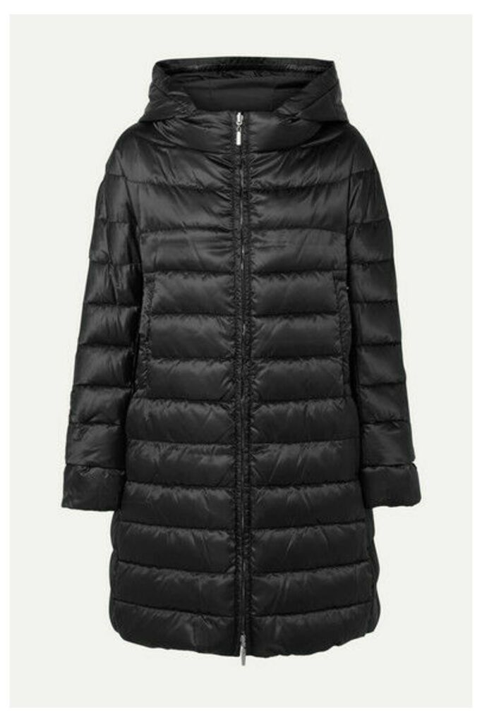 Max Mara - The Cube Reversible Hooded Quilted Shell Down Coat - Black