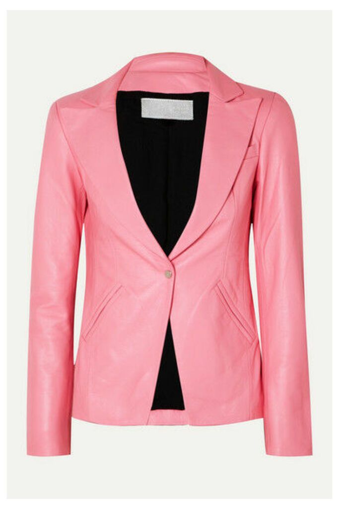 The Mighty Company - The Coventry Leather Blazer - Pink