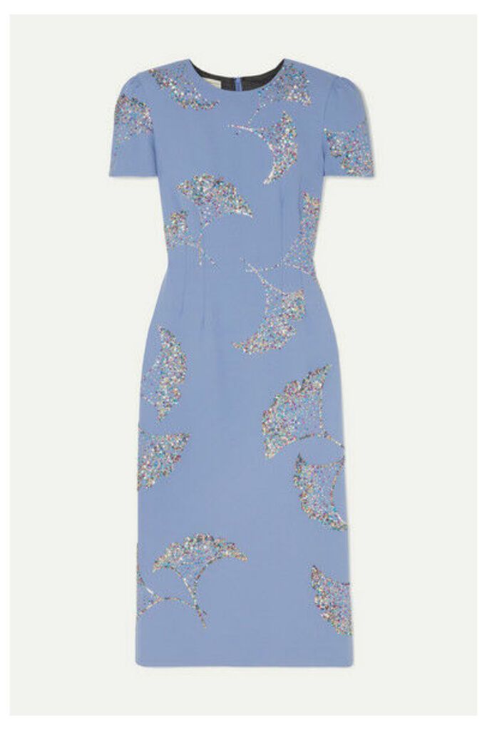 Dries Van Noten - Sequin-embellished Crepe Midi Dress - Lilac