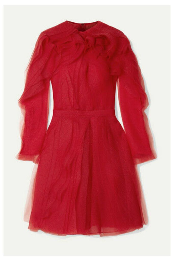 Jason Wu Collection - Ruffled Crinkled-organza Dress - Red