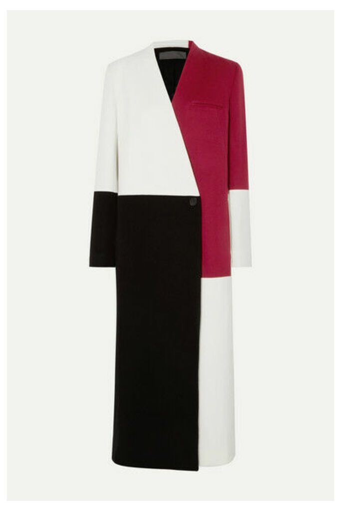 Haider Ackermann - Color-block Wool And Cashmere-blend Coat - White