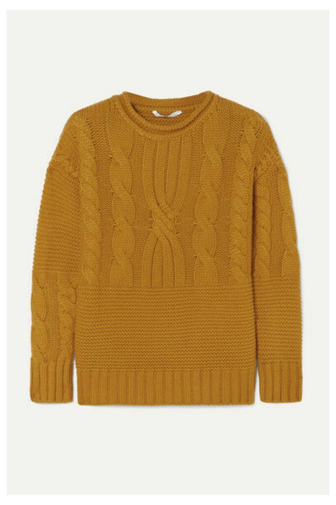 Agnona - Cable-knit Cashmere Sweater - Mustard