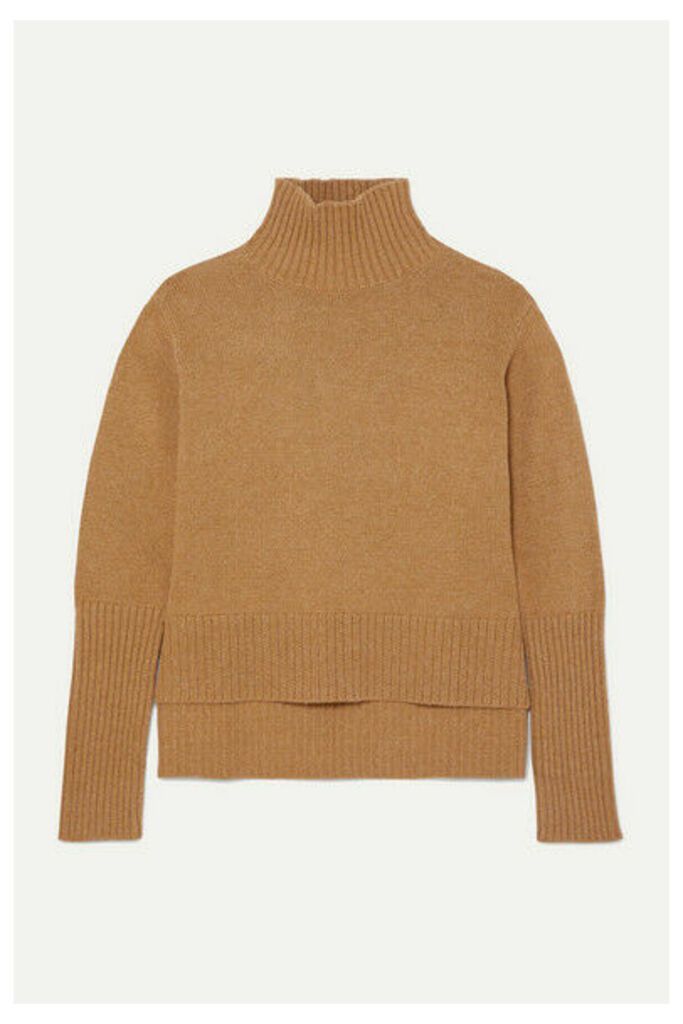 The Range - Downy Knitted Turtleneck Sweater - Camel