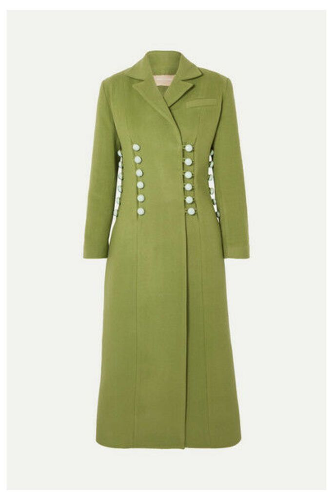 MATERIEL - Button-detailed Wool-blend Coat - Green
