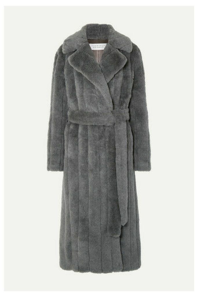Gabriela Hearst - Pavlovna Belted Wool, Silk And Cashmere-blend Coat - Dark gray