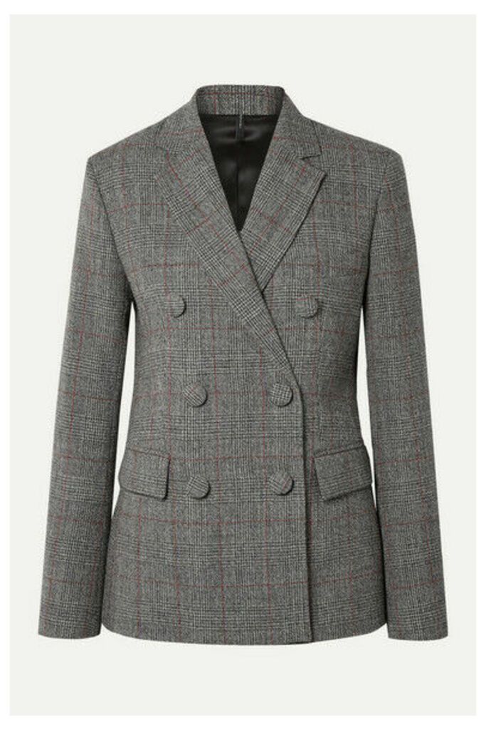 Helmut Lang - Prince Of Wales Checked Wool Blazer - Gray