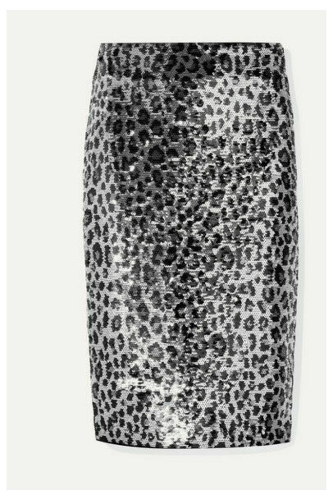 MICHAEL Michael Kors - Sequined Chiffon Skirt - Metallic