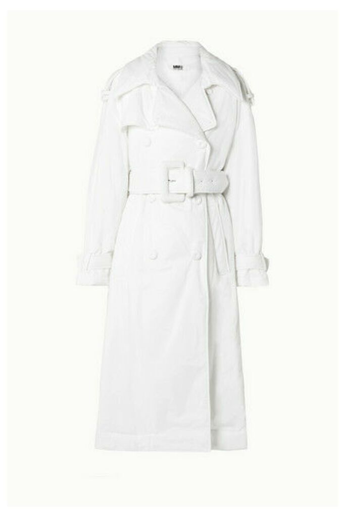 MM6 Maison Margiela - Oversized Padded Cotton Trench Coat - White