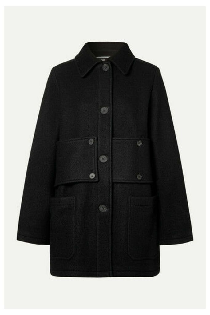 McQ Alexander McQueen - Paneled Wool-felt Coat - Black