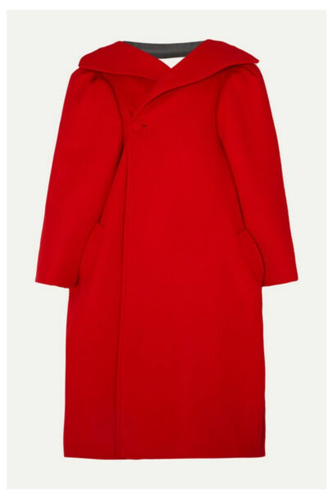 Balenciaga - Oversized Wool-blend Felt Coat - Red