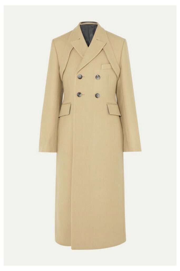 GmbH - Samarium Double-breasted Wool And Cotton-blend Coat - Beige