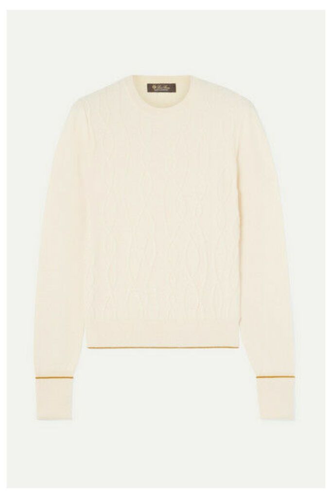 Loro Piana - Cable-knit Cashmere Sweater - Ivory