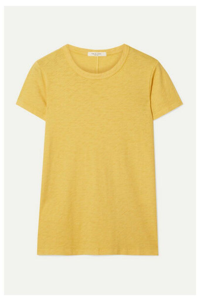 rag & bone - The Tee Pima Cotton-jersey T-shirt - Yellow