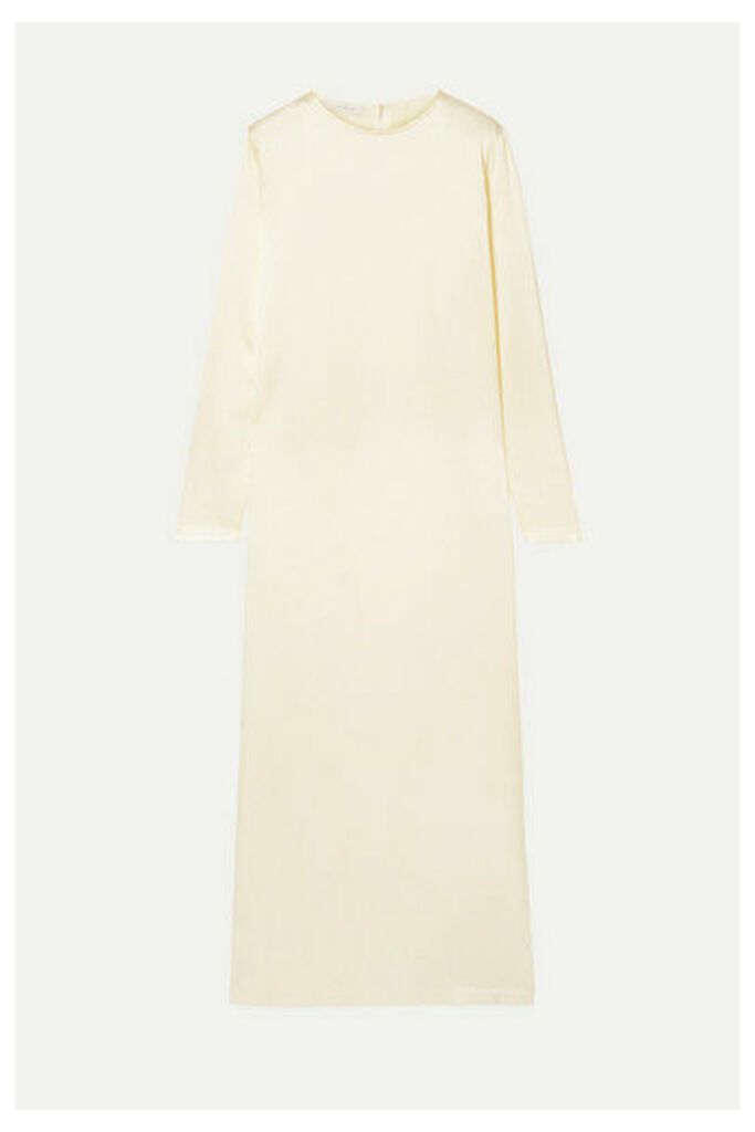 La Collection - Jacqueline Silk-satin Midi Dress - Off-white