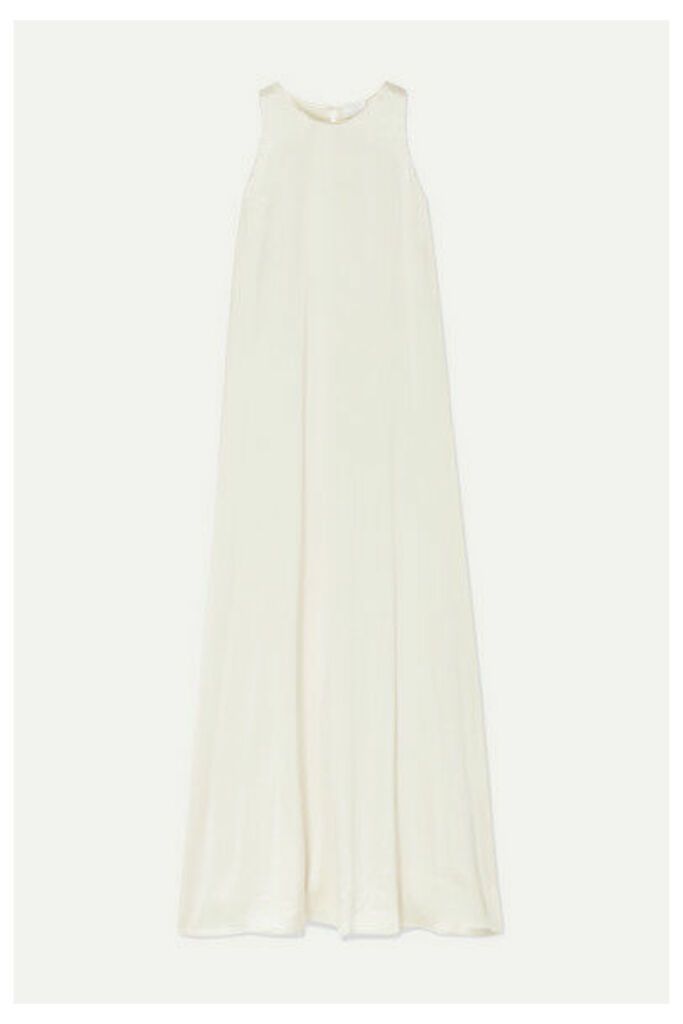 Deveaux - Hammered-satin Gown - Ivory