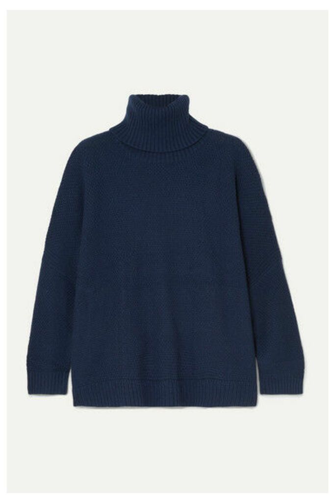 L.F.Markey - Theo Oversized Wool-blend Turtleneck Sweater - Navy