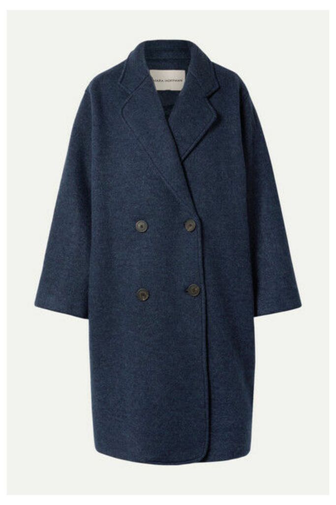Mara Hoffman - Clementine Oversized Double-breasted Wool Coat - Navy