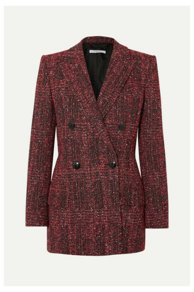 Givenchy - Double-breasted Bouclé-tweed Blazer - Red